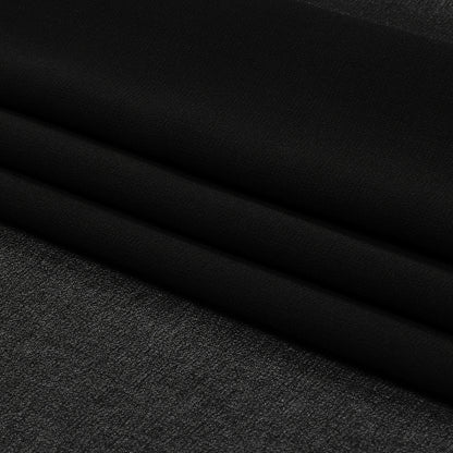 Famous Australian Designer Black Polyester Georgette Folded
