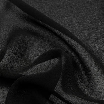 Famous Australian Designer Black Polyester Georgette Detail
