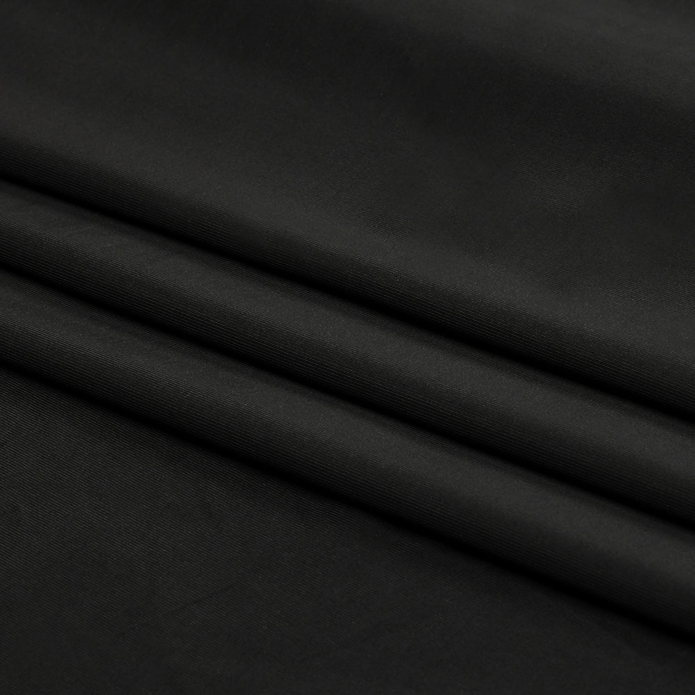 Famous Australian Designer Black Onyx Stretch Polyester Jersey Folded