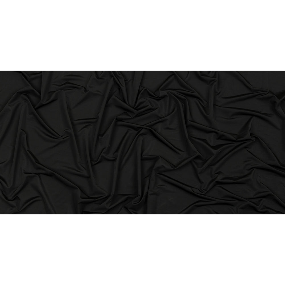 Famous Australian Designer Black Onyx Stretch Polyester Jersey Full