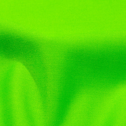 Italian Hi-Vis Green Double Face Stretch Super 150 Virgin Wool Twill Suiting