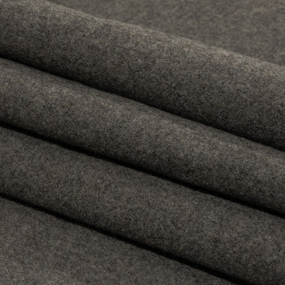 Balenciaga Italian Heathered Gray Felted Virgin Wool Double Cloth Coating Folded