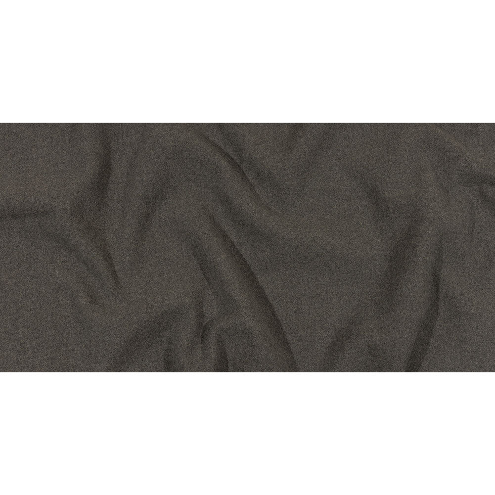 Balenciaga Italian Heathered Gray Felted Virgin Wool Double Cloth Coating Full