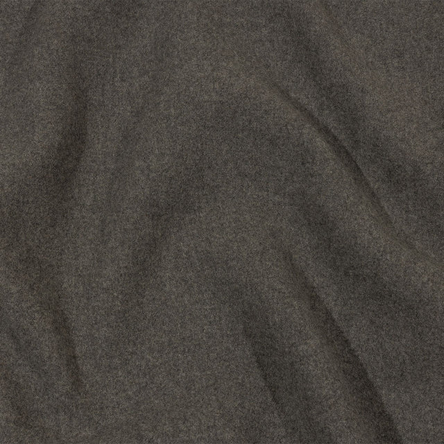 Balenciaga Italian Heathered Gray Felted Virgin Wool Double Cloth Coating