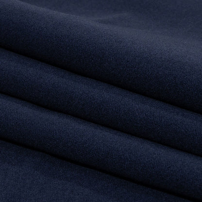 Balenciaga Italian Deep Ultramarine Brushed Blended Virgin Wool and Cashmere Twill Folded