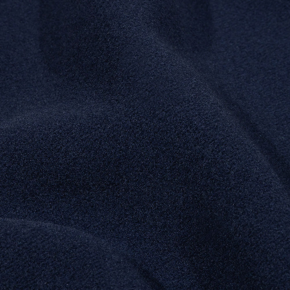 Balenciaga Italian Deep Ultramarine Brushed Blended Virgin Wool and Cashmere Twill Detail