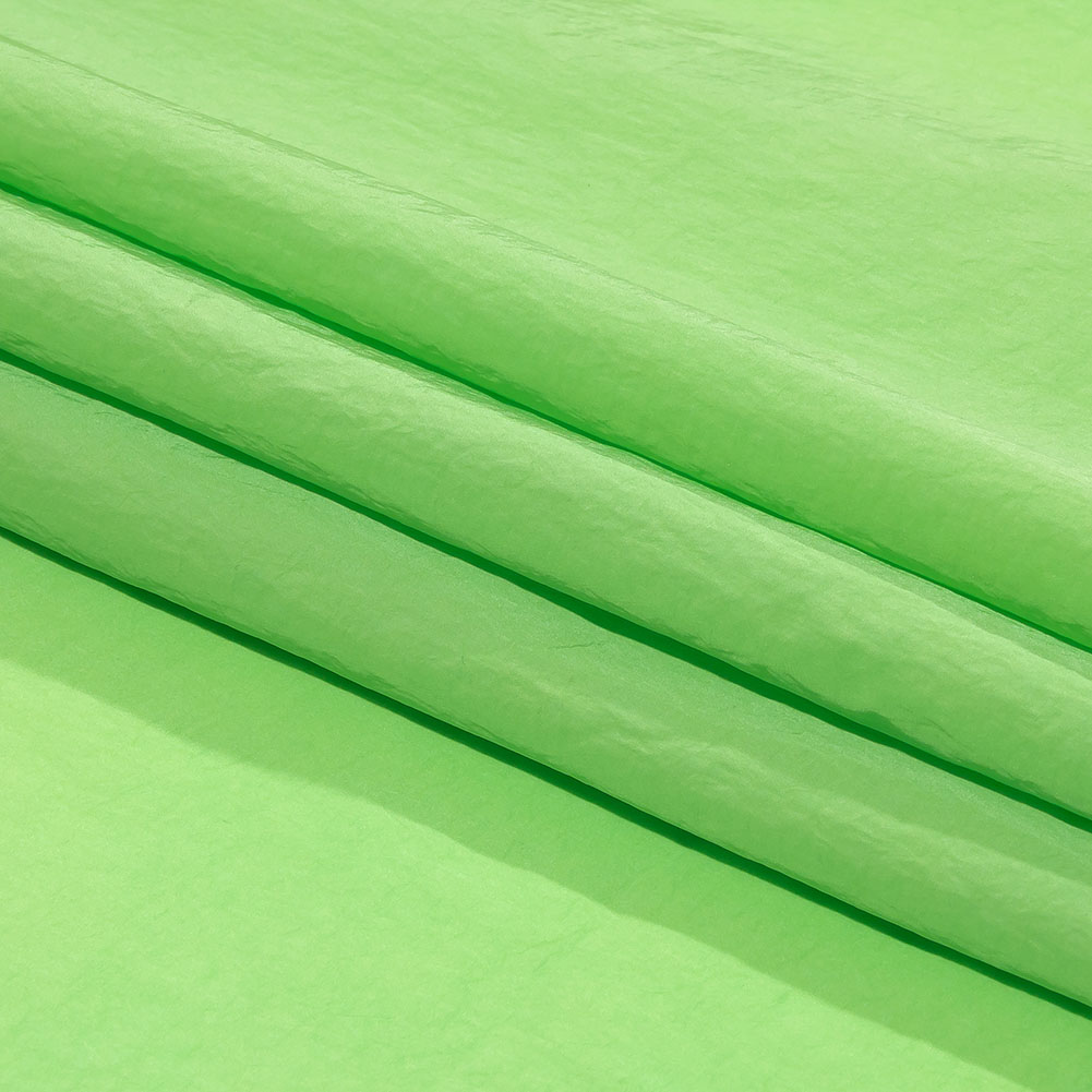 Balenciaga Italian Lime Crinkled Nylon Folded