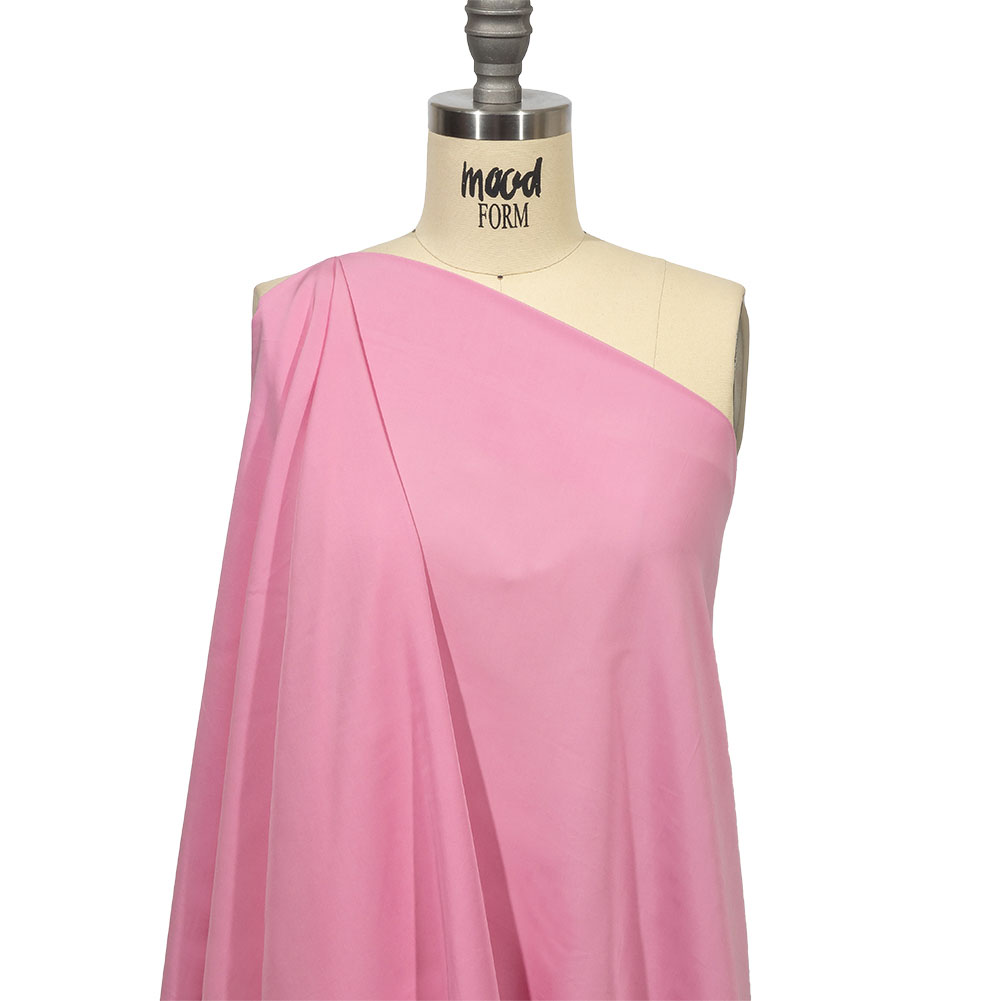 Balenciaga Italian Pink Fluid Viscose Poplin Drape