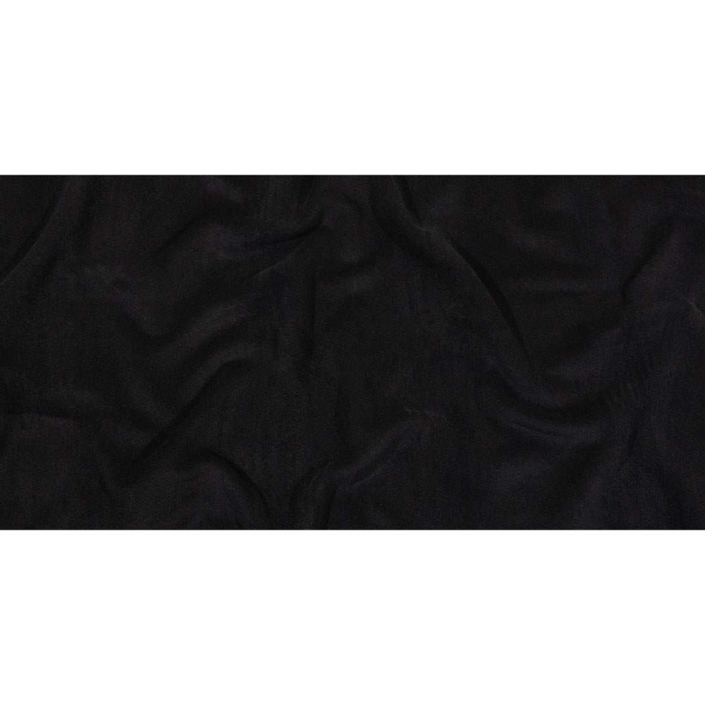 Balenciaga Italian Black Brushed Blended Camel Hair Twill Coating Full