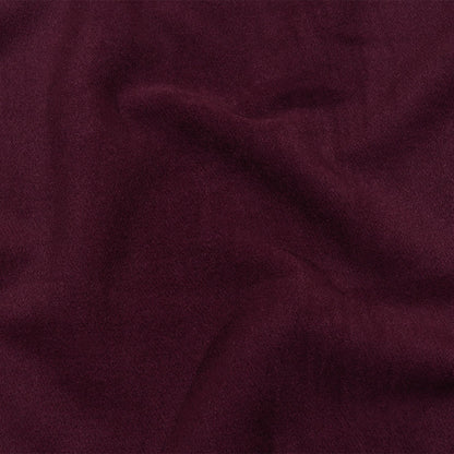 Balenciaga Italian Wine Red Brushed Blended Camel Hair Twill Coating