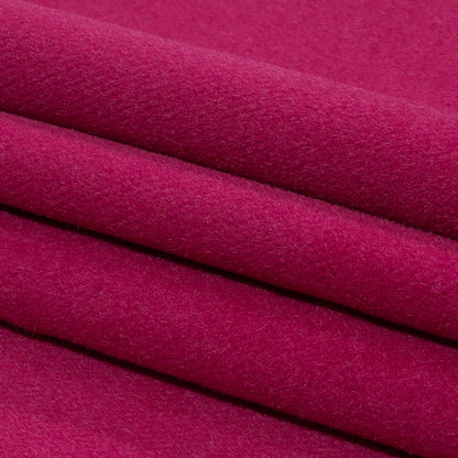 Balenciaga Italian Magenta Brushed Blended Camel Hair Twill Coating Folded