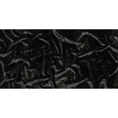 Balenciaga Italian Black Alligator Embossed Rayon and Polyester Crushed Velvet Full