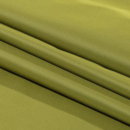 Balenciaga Italian Pea Green Polyester and Viscose Micro Faille Folded