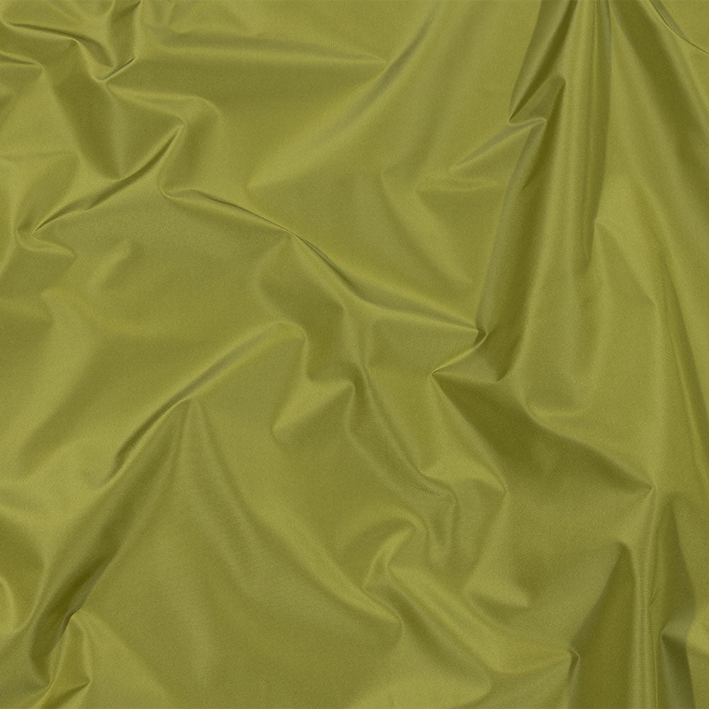 Balenciaga Italian Pea Green Polyester and Viscose Micro Faille
