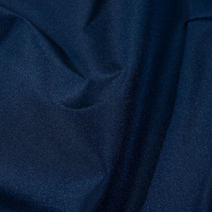 Balenciaga Italian Dark Blue Polyester and Viscose Micro Faille Detail