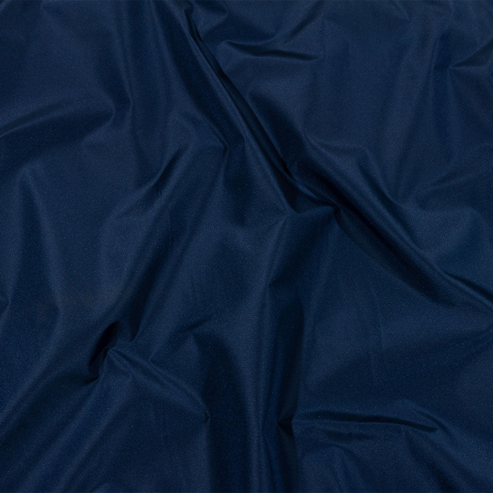 Balenciaga Italian Dark Blue Polyester and Viscose Micro Faille