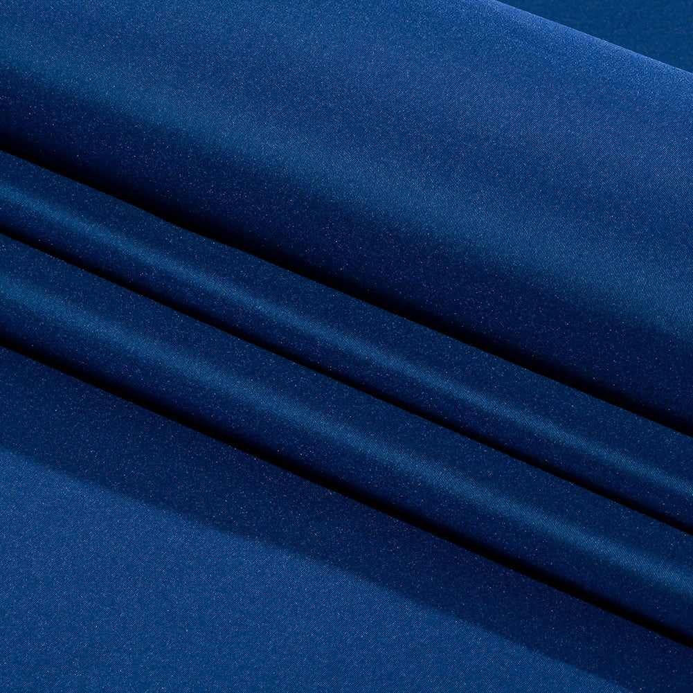 Balenciaga Italian Blue Polyester and Viscose Micro Faille Folded