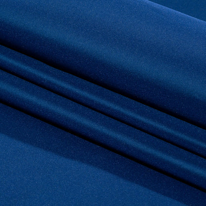 Balenciaga Italian Blue Polyester and Viscose Micro Faille Folded