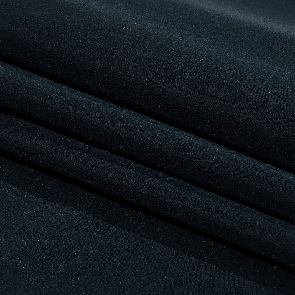 Balenciaga Italian Midnight Navy Polyester and Viscose Micro Faille Folded