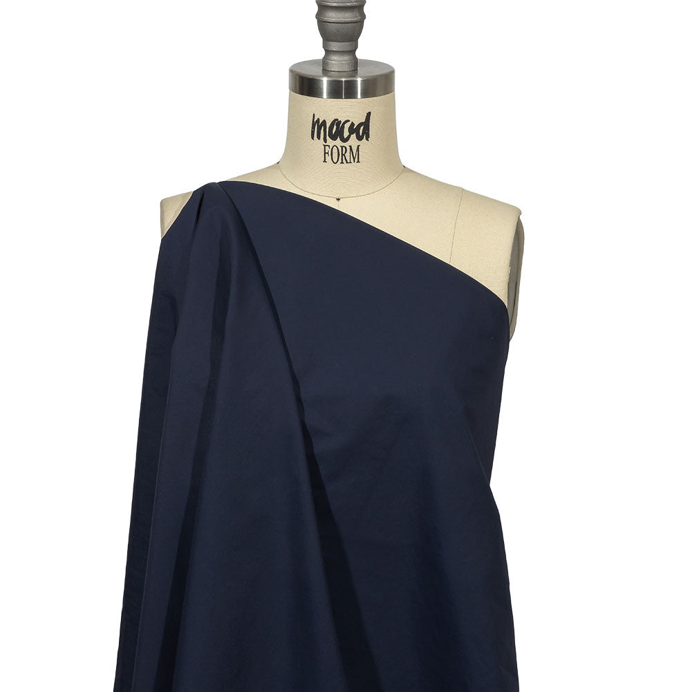 Balenciaga Italian Navy Nylon Micro Canvas Drape