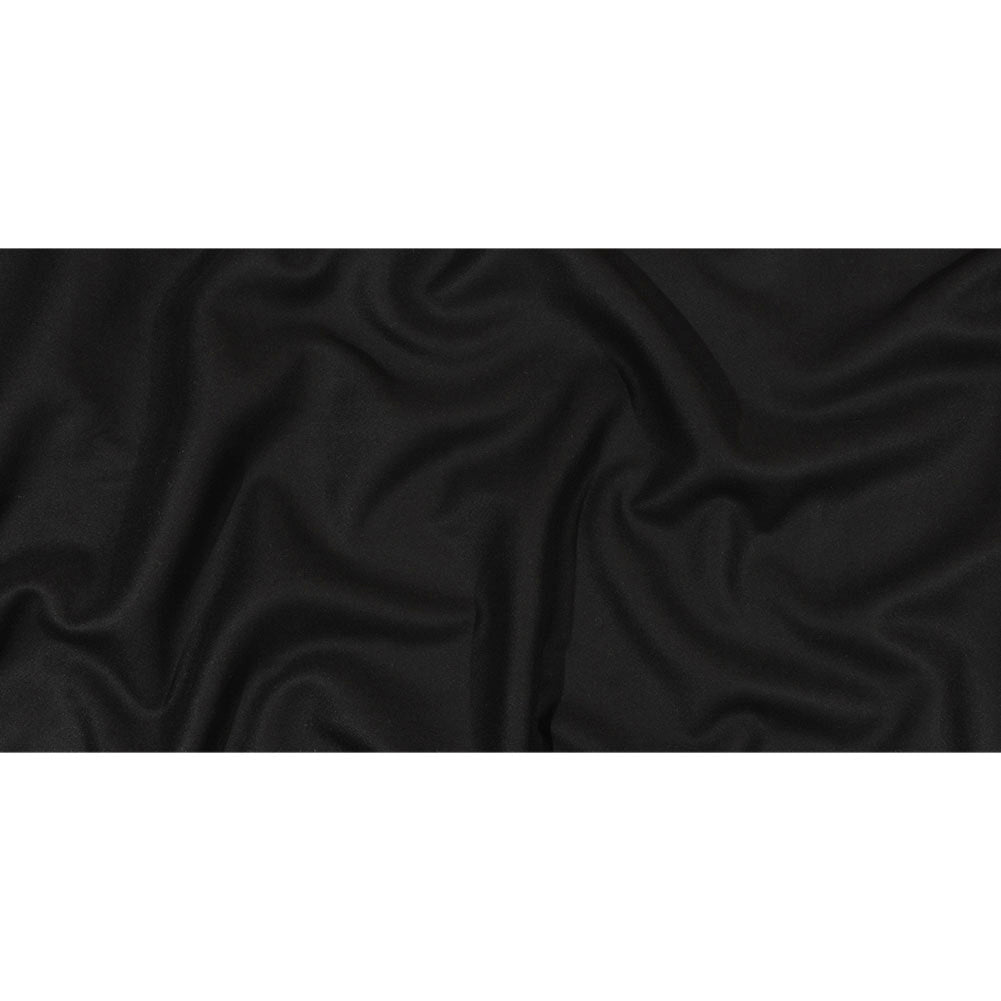 Balenciaga Italian Black Cashmere Double Cloth Twill Coating Full