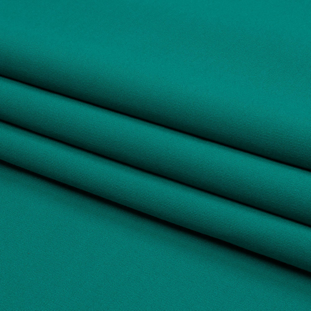 Stretch Ponte Knit - Teal - Papilio Collection - Folded