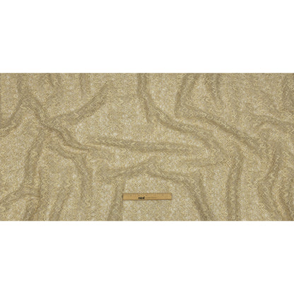 Famous Designer Natural Zig Zags and Diamonds Linen and Cotton Novelty Woven Full