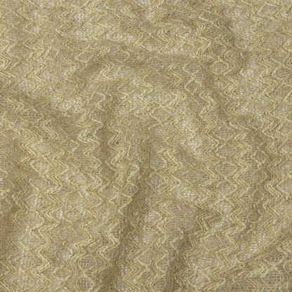Famous Designer Natural Zig Zags and Diamonds Linen and Cotton Novelty Woven