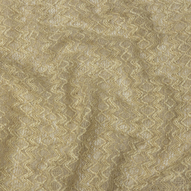 Famous Designer Natural Zig Zags and Diamonds Linen and Cotton Novelty Woven