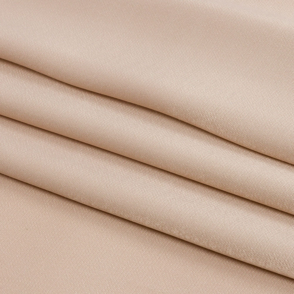 Sustainable Viscose Fluid Satin - Tan - Mood Exclusive Elliana Collection - Folded