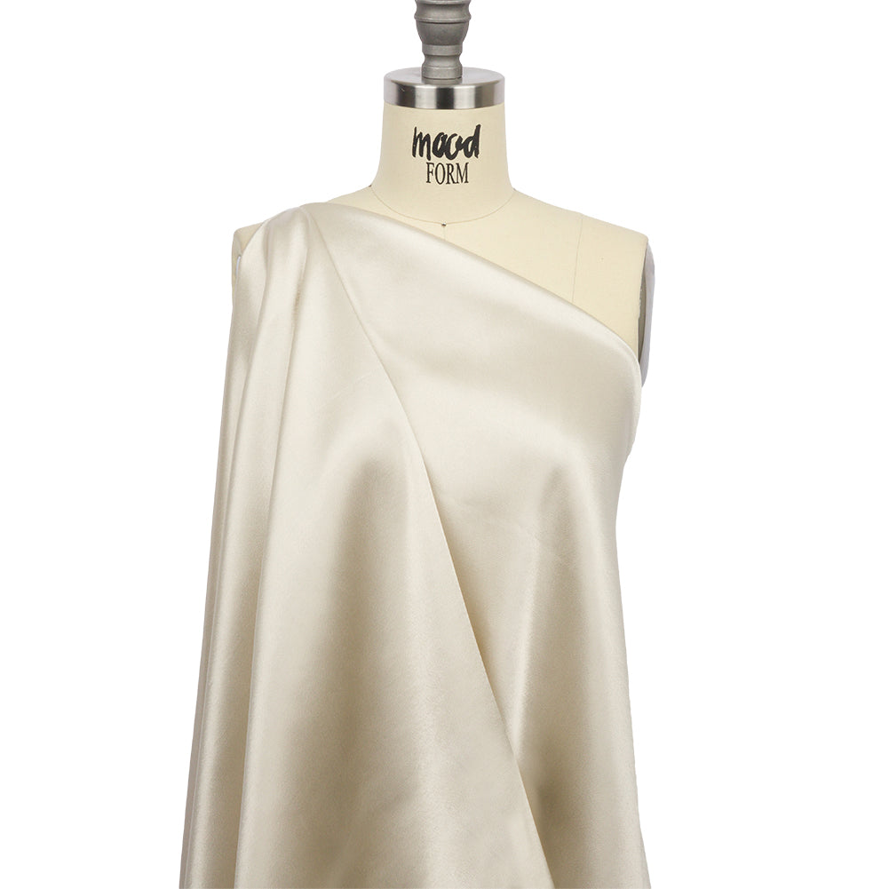 Sustainable Viscose Fluid Satin - Light Stone - Mood Exclusive Elliana Collection - Drape