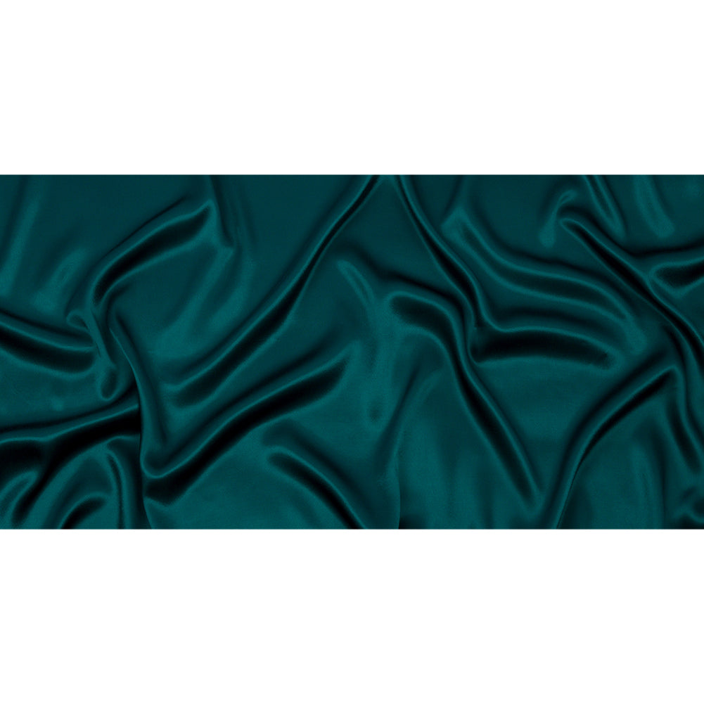 Sustainable Viscose Fluid Satin - Teal - Mood Exclusive Elliana Collection - Full