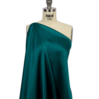 Sustainable Viscose Fluid Satin - Teal - Mood Exclusive Elliana Collection