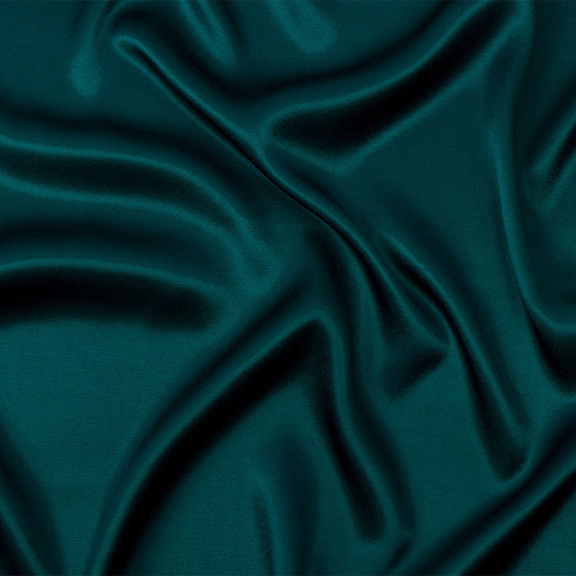 Sustainable Viscose Fluid Satin - Teal - Mood Exclusive Elliana Collection