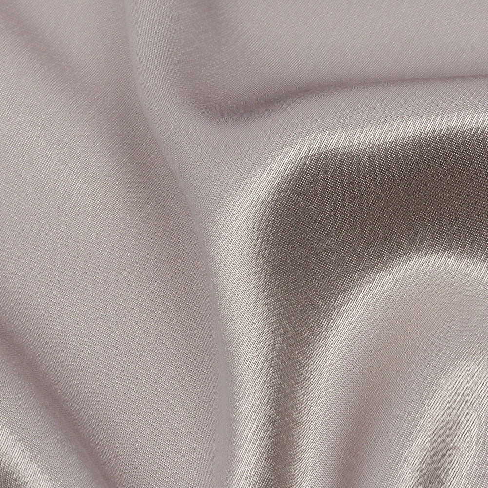 Sustainable Viscose Fluid Satin - Silver - Mood Exclusive Elliana Collection - Detail