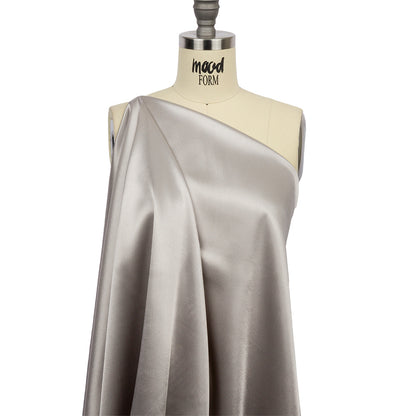 Sustainable Viscose Fluid Satin - Silver - Mood Exclusive Elliana Collection