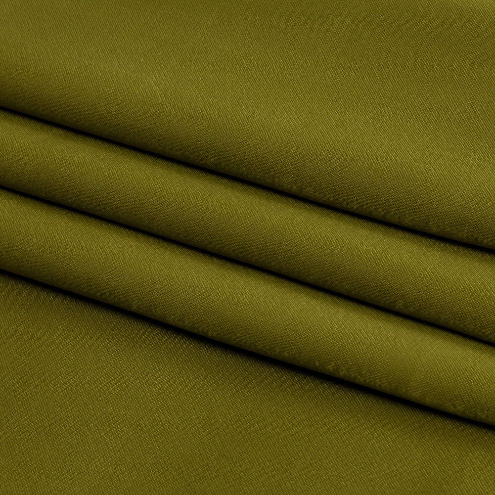 Sustainable Viscose Fluid Satin - Kiwi Green - Mood Exclusive Elliana Collection - Folded
