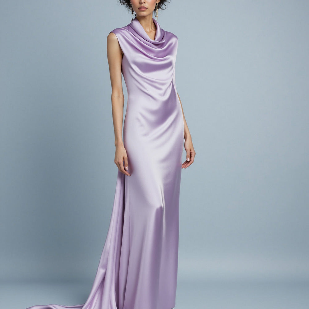 Sustainable Viscose Fluid Satin - Orchid - Mood Exclusive Elliana Collection - Editorial