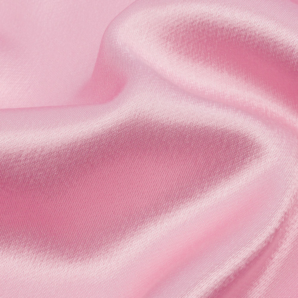 Sustainable Viscose Fluid Satin - Pink - Mood Exclusive Elliana Collection - Detail