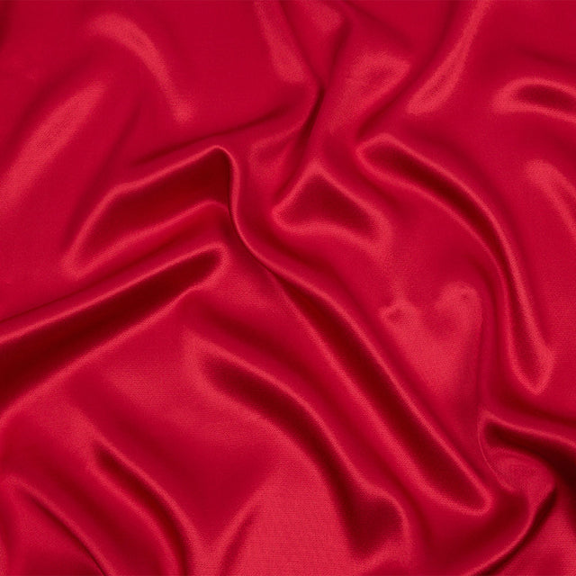 Sustainable Viscose Fluid Satin - Red - Mood Exclusive Elliana Collection