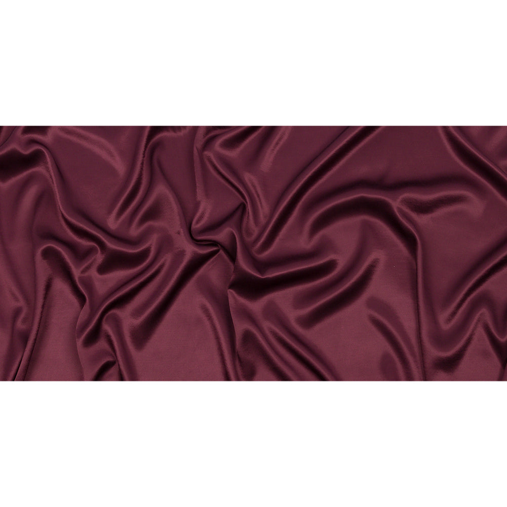 Sustainable Viscose Fluid Satin - Burgundy - Mood Exclusive Elliana Collection - Full