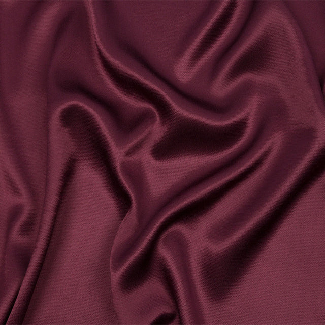 Sustainable Viscose Fluid Satin - Burgundy - Mood Exclusive Elliana Collection