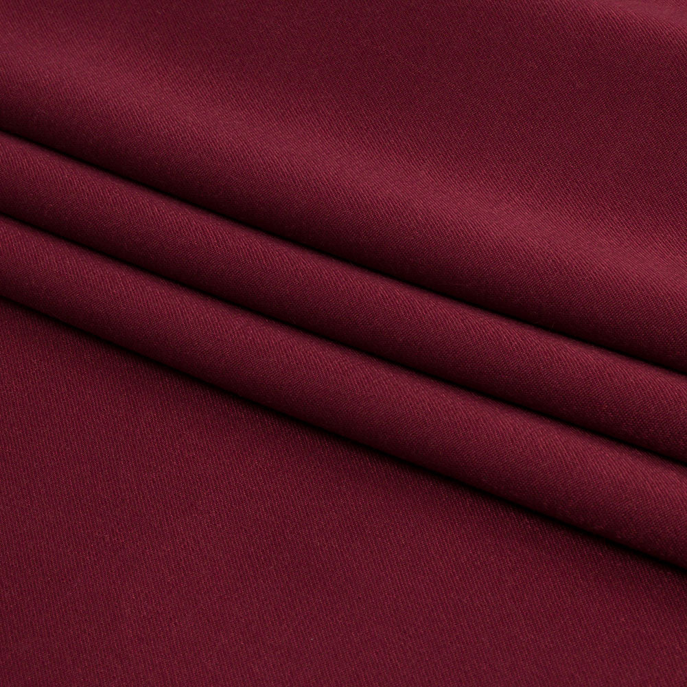 Sustainable Viscose Fluid Satin - Wine - Mood Exclusive Elliana Collection - Folded