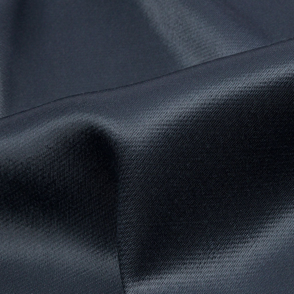 Sustainable Viscose Fluid Satin - Petrol - Mood Exclusive Elliana Collection - Detail