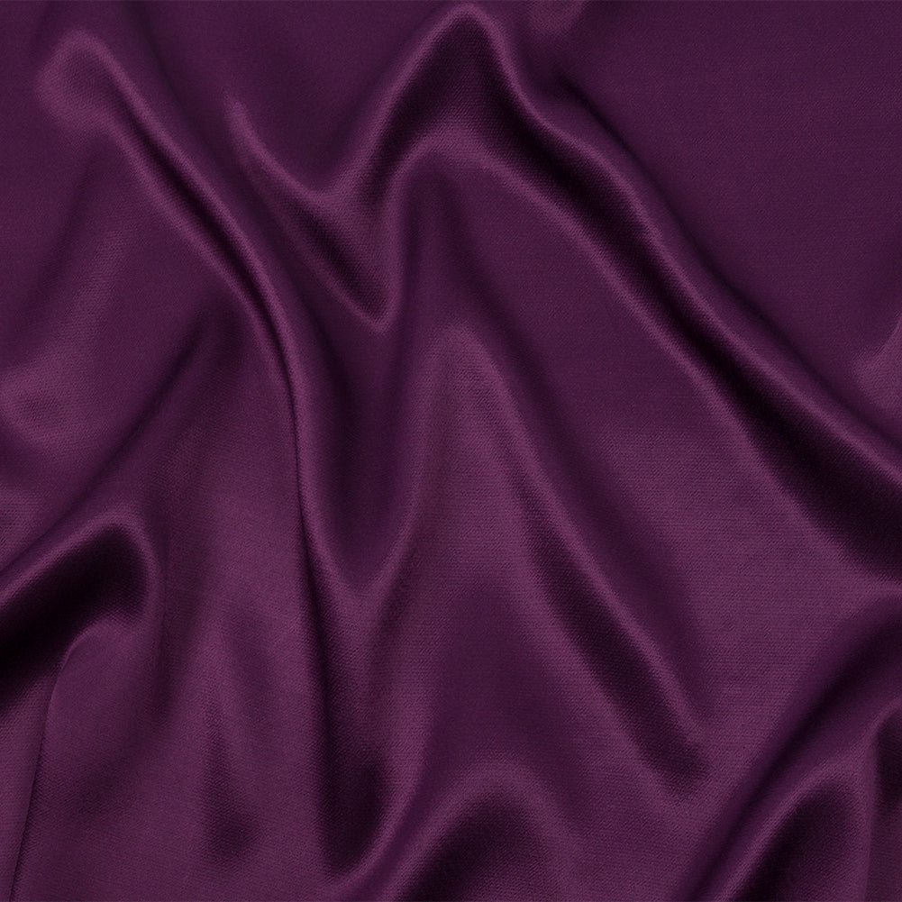 Sustainable Viscose Fluid Satin - Plum - Mood Exclusive Elliana Collection