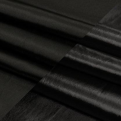 Olwyn Metallic Black Double Faced Luxury Mikado