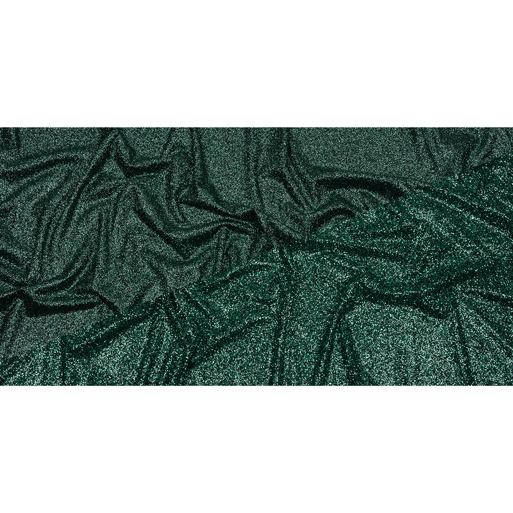 Double Faced Glitter Tulle - Dark Emerald and Black - Gala Collection - Full