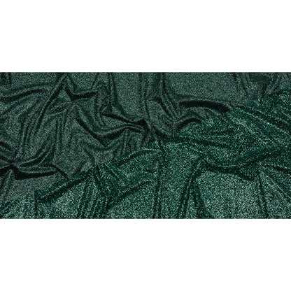 Double Faced Glitter Tulle - Dark Emerald and Black - Gala Collection