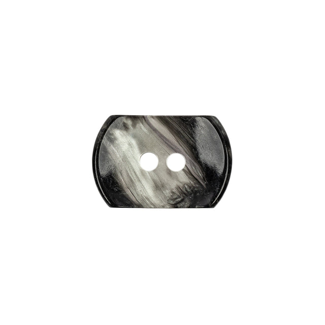 Smoke Swirls Rectangular 2-Hole Plastic Button - 32L/20mm