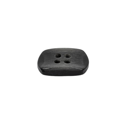 Italian Smoky Iridescent Rectangular 4-Hole Plastic Button - 28L/18mm Folded